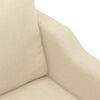 vidaXL Sofa Set Cream Fabric (100% polyester), metal, textilene, plywood
