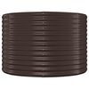 vidaXL Garden Raised Bed Brown Powder-Coated Steel Large Tough