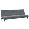 vidaXL Sofa Bed Dark Grey Velvet (100% polyester), wood, metal Compact