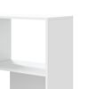 vidaXL Corner Bookcase White Engineered Wood Medium Corner Bookcase
