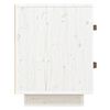 vidaXL Nightstand White Solid Pine Wood Medium Nightstand Rectangular