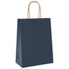 vidaXL Paper Bags 50 pcs with Handles Blue 21x11x28 cm