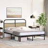 vidaXL Bed Frame Sonoma Oak Engineered Wood Double Durable Bed Frame