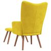 vidaXL Relaxing Chair With Stool Mustard yellow