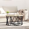 vidaXL Coffee Table Sonoma oak 31.5" x 31.5" x 16.5