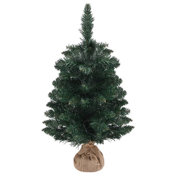 vidaXL Fake Christmas Tree Green PVC Small Faux Tree Cone-shaped