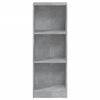 vidaXL Book Cabinet Concrete grey Engineered wood 42.9 in tall