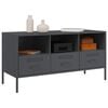 vidaXL TV Cabinet Anthracite Cold-rolled steel Standard Adjustable Feet