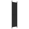 vidaXL 4-Panel Room Divider Black 78.7"x86.6" Fabric