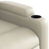 vidaXL Massage Recliner Chair Cream Faux leather, metal, plywood Standard