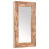 vidaXL Decorative Mirror Brown Teak, Glass 47.2 x 23.6 in