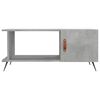 vidaXL Coffee Table Concrete Grey Engineered Wood, Iron