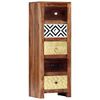 vidaXL Side Cabinet Natural wood and mixed patterns
