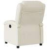 vidaXL Recliner Chair Cream Faux leather, Metal, Plywood Single