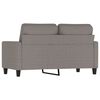 vidaXL 2-seater Sofa Taupe Polyester, Metal, Textilene, Foam