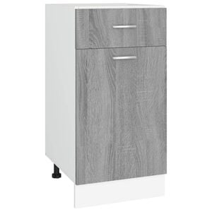 vidaXL Bottom Drawer Cabinet Grey Sonoma Engineered wood Medium