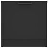 vidaXL Bedside Cabinet Set of 2 Black Engineered Wood Standard