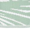 vidaXL Outdoor Rug Green and white Polypropylene 55.1x78.7 in Pattern