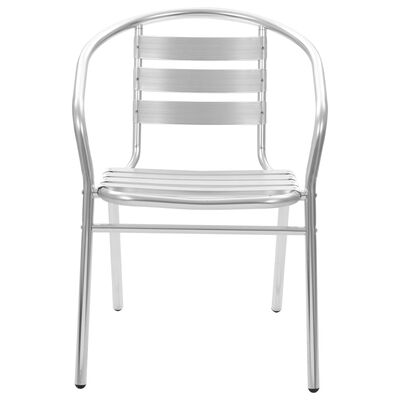 vidaXL Stackable Patio Chairs 4 pcs Aluminum