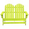 vidaXL Garden Chair Green Solid fir wood 2-Seater Durable