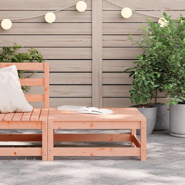 vidaXL Garden Footstool Natural Wood Solid Douglas Fir Wood
