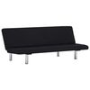 vidaXL Sofa Bed Black Fabric