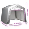 vidaXL Tent Steel Grey PE and galvanized steel 9.8 ft x 9.8 ft