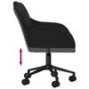 vidaXL Swivel Dining Chairs 2 pcs Black Velvet
