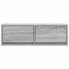 vidaXL TV Cabinet Set of 2 Grey Sonoma Engineered Wood Medium