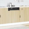 vidaXL Dishwasher Panel Sonoma Oak Engineered Wood 23.6 x 0.6 x 26.4 in