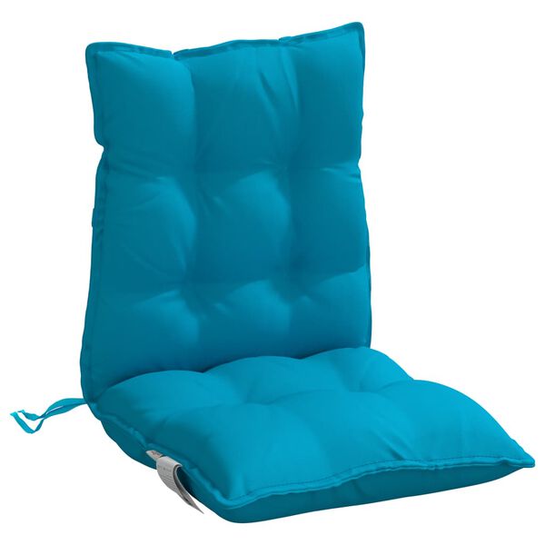 vidaXL Lowback Chair Cushion Set of 2 Light blue