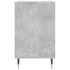 vidaXL Shoe Cabinet Concrete Grey Engineered wood, metal Medium