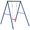 vidaXL Outdoor Swing Set Blue Painted Steel For children ages 3-10