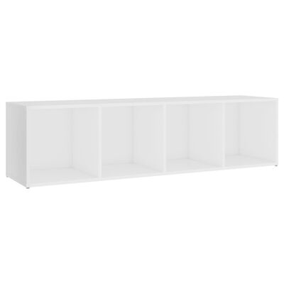 vidaXL TV Cabinet White 56.1"x13.8"x14.4" Chipboard