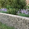 vidaXL Gabion Raised Bed Silver Galvanized steel Large Heavy Duty