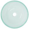 vidaXL Basin Tempered Glass 13.8x4.7" Frosted