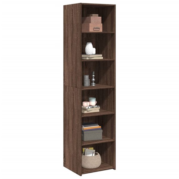 vidaXL Highboard Brown Oak Engineered wood Medium Highboard