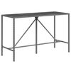 vidaXL Garden Bar Set Gray, Black, Dark Gray