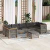 vidaXL Garden Sofa Set Grey