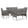 vidaXL Sofa Set Grey