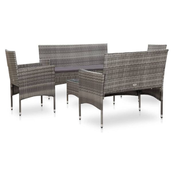 vidaXL Sofa Set Grey