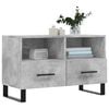 vidaXL TV Cabinet Concrete Grey Engineered Wood Medium TV Cabinet