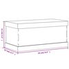vidaXL Display Box Transparent 9.4x4.7x4.3" Acrylic