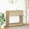 vidaXL Console Table Sonoma Oak Engineered Wood Standard Console Table