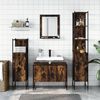 vidaXL Bathroom Cabinet Set Smoked oak
