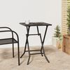 vidaXL Folding Garden Table Anthracite Steel Compact Foldable