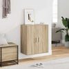 vidaXL Shoe Cabinet Sonoma oak Engineered wood Compact