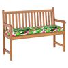 vidaXL Pallet Cushion for Bench Floral Multicolour 140 x 40 x 8 cm