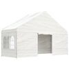 vidaXL Gazebo with Roof White 58.5'x19.3'x12.3' Polyethylene