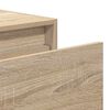 vidaXL Wall-mounted Bedside Cabinet Sonoma oak Engineered wood Medium